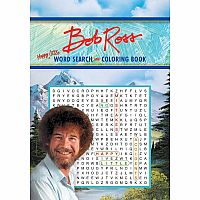 PB Bob Ross Happy Little Word Search and Coloring Book