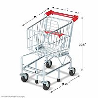 Metal Grocery Shopping Cart Toy