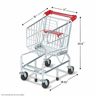 Metal Grocery Shopping Cart Toy