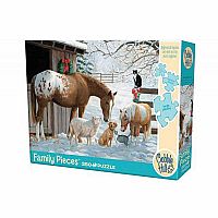 Winter Barnyard 350 Piece Family Puzzle 