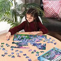 Jigsaw Puzzle Unicorns in the Sunset Glow - 150 Pieces Puzzle