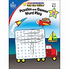 Puzzles and Games: Word Play Activity Book Grade K-1 Paperback