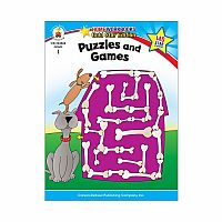 Puzzles and Games Activity Book Grade 1 Paperback