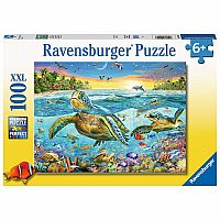 Swim with Sea Turtles -100 Piece Puzzle