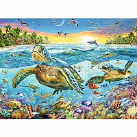 Swim with Sea Turtles -100 Piece Puzzle