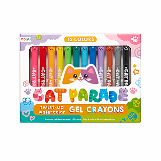 Cat Parade Watercolor Gel Crayons Set of 12 