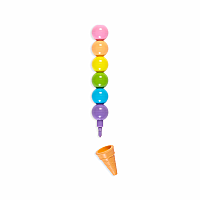 Rainbow Scoop Erasable Crayons with Eraser 
