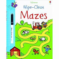 Wipe Clean Mazes Book paperback