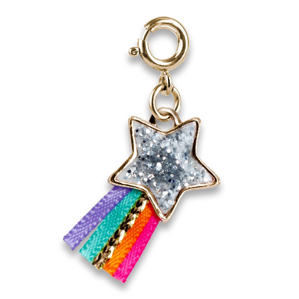 Gold Glitter Shooting Star Charm - Grand Rabbits Toys in ...