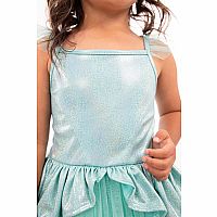 Teal Tutu Dress Large 5 to 7 yr