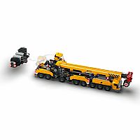 Yellow Mobile Construction Crane