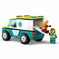 Emergency Ambulance and Snowboarder V39