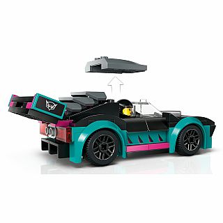 Race Car and Car Carrier Truck V39