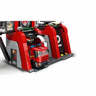 Fire Station with Fire Truck