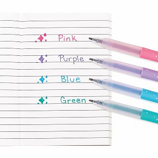 Oh My Glitter! Retractable Gel Pens - Set of 4