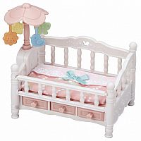 Crib with Mobile