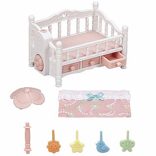 Crib with Mobile