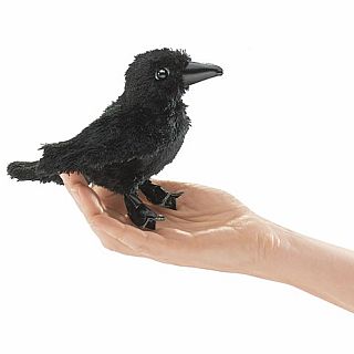 Mini Raven Finger Puppet