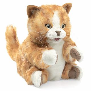 Orange Tabby Kitten Puppet