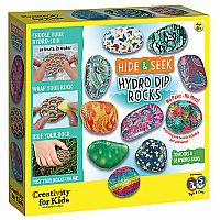 Hydro Dip Hide and Seek Rock Painting