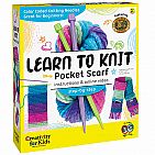 Pocket Scarf Learn to Knit  