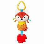Bandana Buddies Chime & Teether Stroller Fox Toy