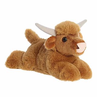 8" Highland Cow Mini Flopsie