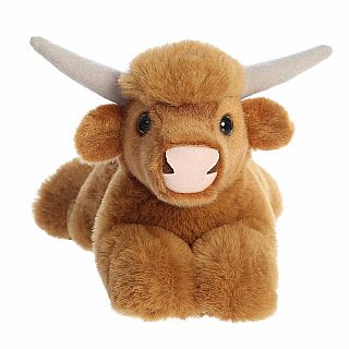 8" Highland Cow Mini Flopsie