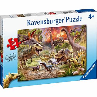 Dinosaur Dash - 60 Piece Puzzle