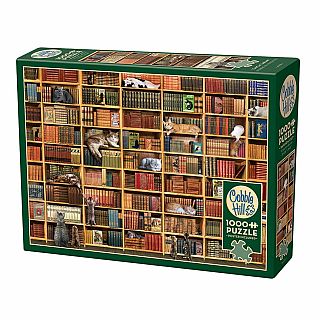 The Cat Library 1000 Piece Puzzle 