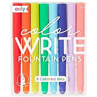 Color Write Fountain Pens - Set of 8