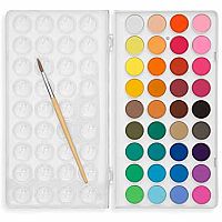 Lil' Pods Watercolor with Brush, Set of 36