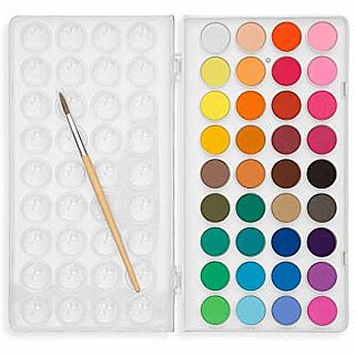 Lil' Pods Watercolor with Brush, Set of 36
