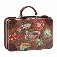 Brown Travel Metal Suitcase