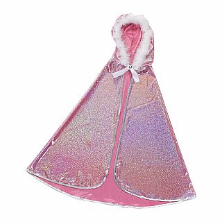 Glitter Princess Cape Pink Size-Medium