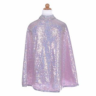 Silver Sequins Reversible Cape Size 3-4