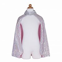 Silver Sequins Reversible Cape Size 3-4