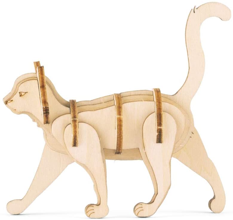 CAT 3D MINI WOODEN PUZZLE Grandrabbit s Toys in Boulder Colorado