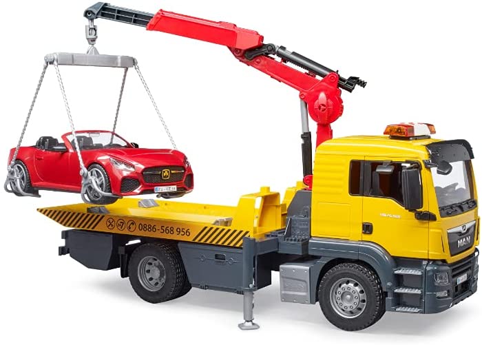 Bruder man top tga tow truck
