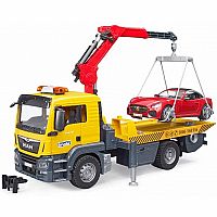 Man TGA Tow Truck w/Bruder Roadster