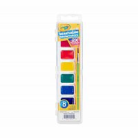 Washable Watercolor Paints, 8 Count