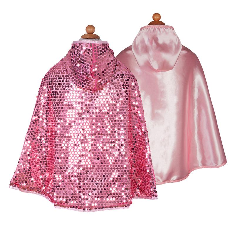 Pink Sequins Sparkle Cape Reversible Size 5-7 - Grand Rabbits Toys in ...