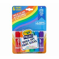 6 Count Quick Dry Paint Sticks