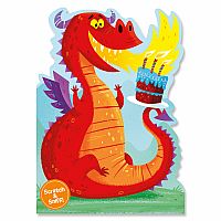 Fire Breathing Dragon Scratch & Sniff Birthday Card