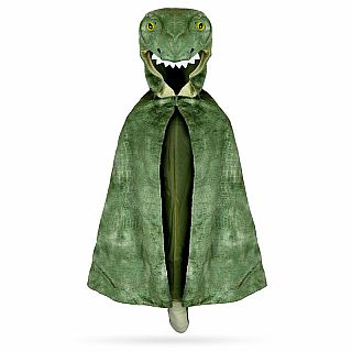 T-Rex Hooded Cape - Green