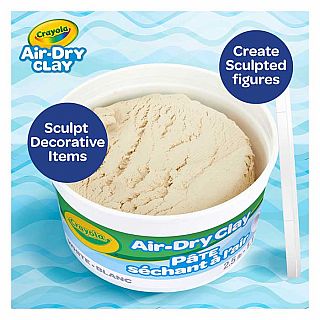 Air Dry Clay Tub White 2.5lb Resealable Bucket