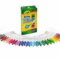 50ct Washable Super Tip Markers