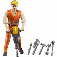 Construction Worker with Accessories