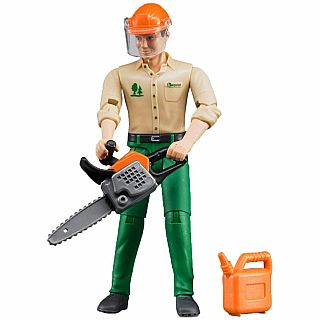 Logging Man / Forestry Worker with Accessories