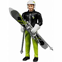 Skier with Accessories